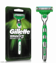 [Regional] Aparelho De Barbear Gillette Mach3 Sensitive + 1 Carga + Aparelho De Barbear Gillette Skinguard Sensitive Com 1 Unidade Grátis