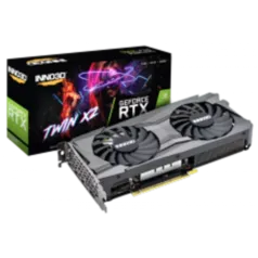 Placa de Vídeo INNO3D GeForce RTX 3060 TWIN X2, 12GB, GDDR6, DLSS, Ray Tracing, N30602-12D6-119032AH