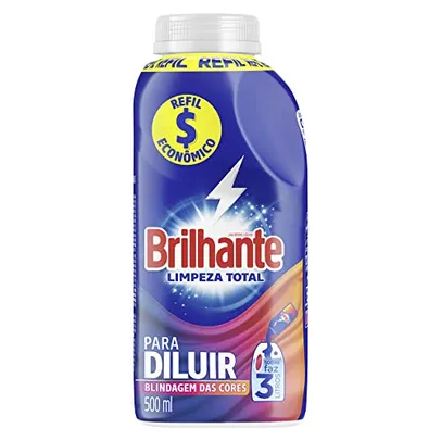 [REC/+POR- R$16,98] Brilhante Limpeza Total - Sabão Líquido Para Diluir 500Ml