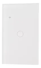 Interruptor Inteligente Branco Alexa Wifi 1 Botão Sem Neutro