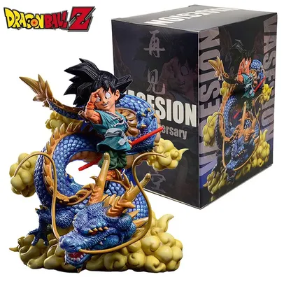 [Taxa inclusa] Colecionável Goku e Shenlong - Dragon Ball - Action Figure 15cm