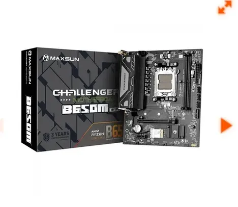 Placa Mãe Maxsun Challenger B650M WI-FI, Chipset B650, AMD AM5, MATX, DDR5, MS-Challenger B650M WIFI