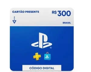 [APP] Gift Card PlayStation Store R$300 - Cartão Presente Digital [Exclusivo Brasil]