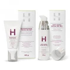 Kit Hollywood By Dr.Rey BioHidratante FPS30+Creme Anti-Idade - R$29,90