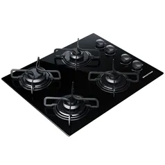 Cooktop 4 bocas Brastemp com grades piatina e acendimento automático - BDD61AE