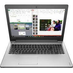 [Submarino] - Notebook Lenovo Ideapad 310 Intel Core 6 i7-6500u 8GB (2GB de Memória Dedicada) 1TB Tela LED 15" Windows 10 - Prata - R$2.578