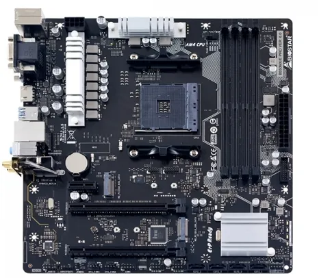 Placa Mãe Biostar B550MX/E PRO, Chipset B550, AMD AM4, mATX, DDR4 