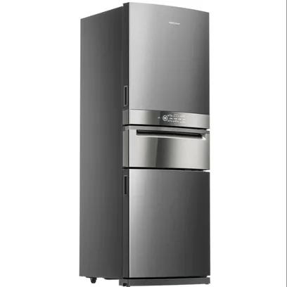 Foto do produto Geladeira Brastemp Inverse 3 Frost Free 419 Litros Cor Inox Com Freeze Control Pro-BRY59CK