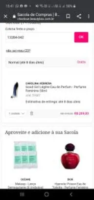 Good Girl Légère Carolina Herrera Eau de Parfum - Perfume Feminino 50ml | R$254