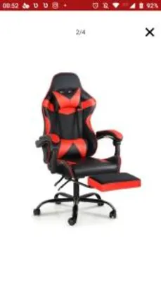 Cadeira Gamer Vermelha - Prizi - Jx | R$698