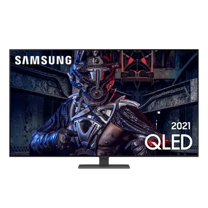 Saindo por R$ 4369,05: Smart TV Samsung 55&quot; Q80A 4K QLED Processador IA Som em Movimento Tela Sem limites Design Slim Alexa Built In | Pelando