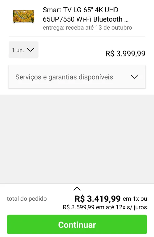 Imagem na descrição da promoção