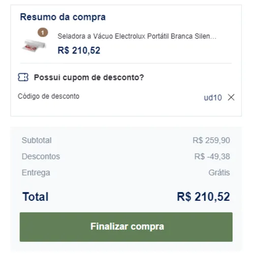 Imagem na descrição da promoção