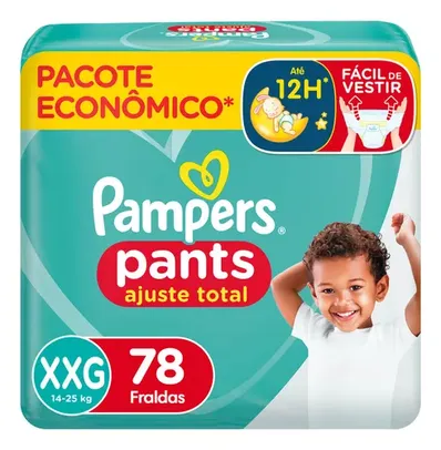 Pampers fralda pants ajuste total max xxg 78 unidades