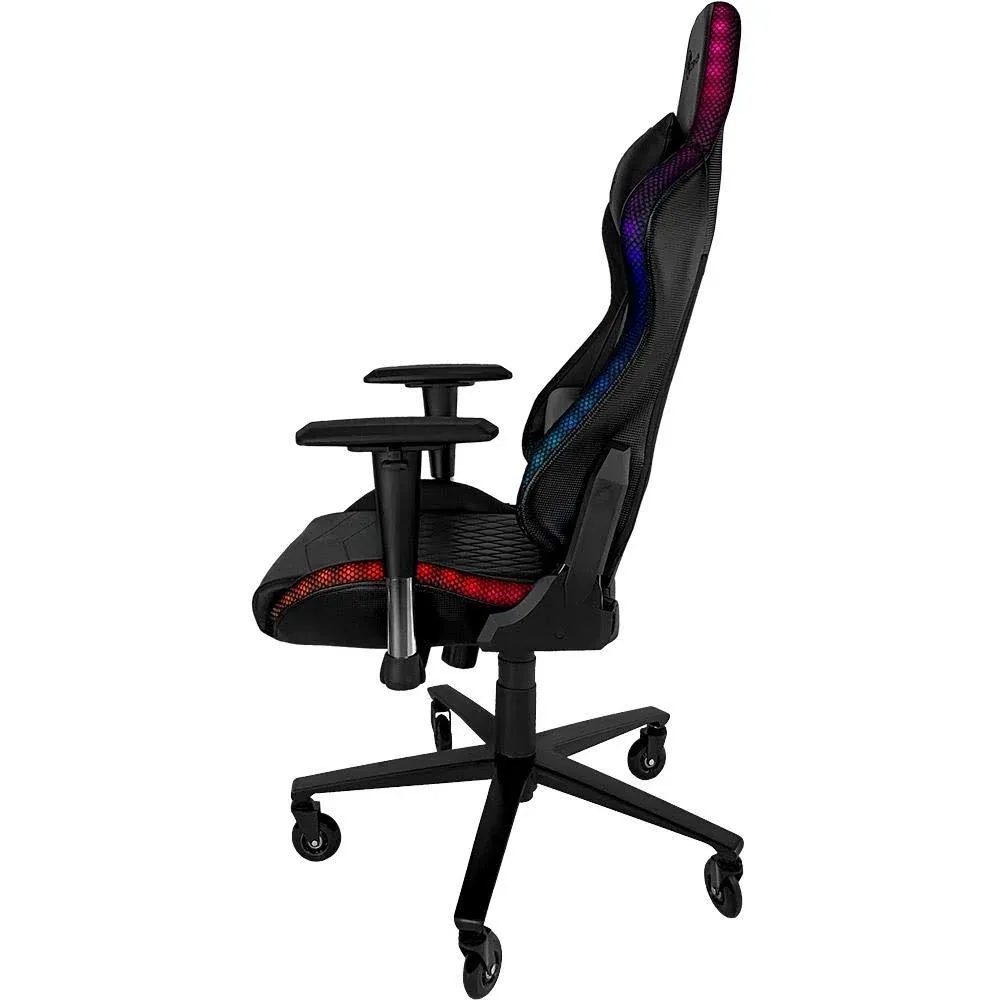 Imagem do produto Cadeira Gamer DN1 Rgb Preto Rodas De Silicone - Draxen