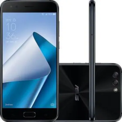 Smartphone Asus Zenfone 4| 5,5", 64GB, 4GB RAM, Cam. Dual 12+8MP, ZE554KL-1A119BR - R$ 1383