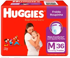 Fralda Huggies Supreme Care - Roupinha Tam. M 5,5 a 9,5kg 36 Unidades