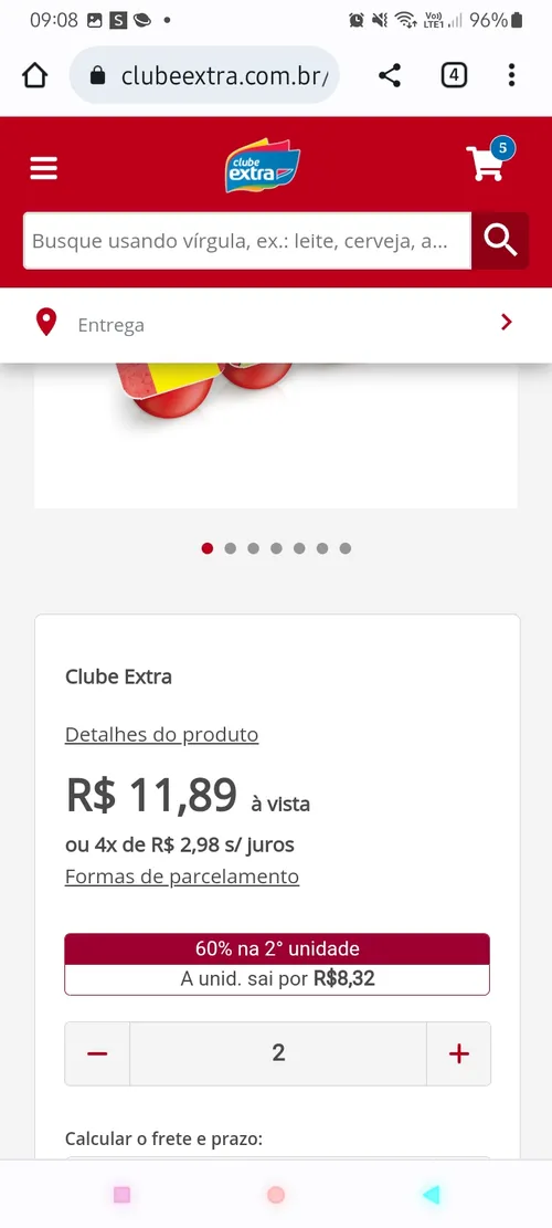 Imagem na descrição da promoção