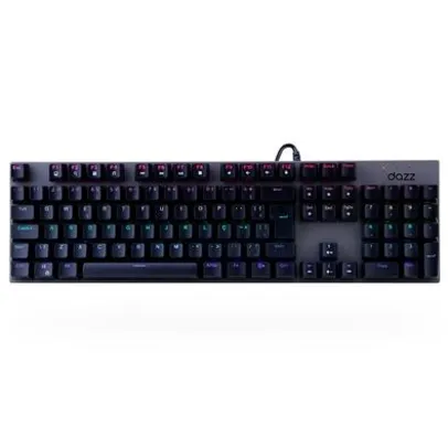 Teclado Mecânico Gamer Dazz 3x PRO V2, RGB, Switch Huano Blue, Anti-Ghost, Abnt2, Preto - 62000099