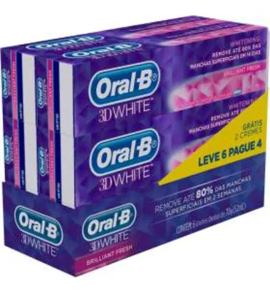 [LEVE 6 PAGUE 4] Creme Dental Oral-B 3D White - 70g

R$20.99