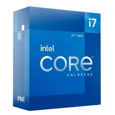 Processador Intel Core i7 12700K 3.6GHz (5.0GHz Turbo), 12ª Geração, 12-Cores 20-Threads, LGA 1700, 