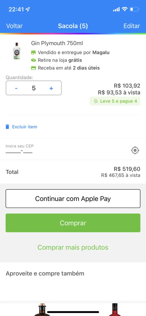 Imagem na descrição da promoção