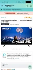 UN50TU8000GXZD SMART TV SAMSUNG CRYSTAL UHD 4K 50" - R$2200