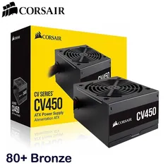 Fonte Corsair CV450, 450W, 80 Plus Bronze!