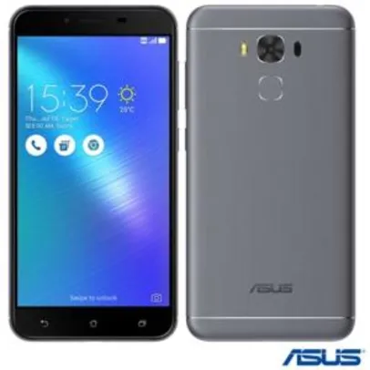 Zenfone 3 Max Cinza Asus, com Tela de 5,5”, 4G, 32 GB e Câmera de 16 MP - ZC553KL - UXZC553KLCNZ  de: R$ 1.399,00 por: R$ 763,02 à vista