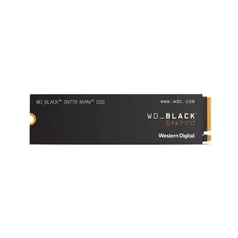 SSD WD Black SN770 1TB, M.2 2280, NVMe, Leitura 5150MBs e Gravação 4900MBs, WDS100T3X0E