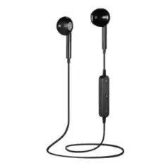 S6 Stereo Bluetooth Headphones with Mic - BLACK - R$ 10,05