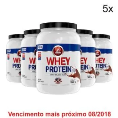 Kit 5x Whey Protein 500g - Midway USA - R$95