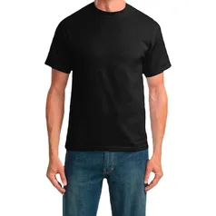 Camiseta Masculina Algodão Preta