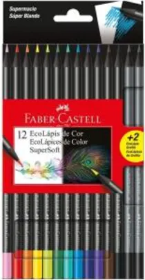 [Prime] Ecolápis de Cor Supersoft 12 + 2, Faber-Castell, Mista, Pacote de 1 R4 13