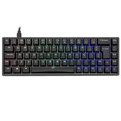 Teclado Mecânico ABNT2 Akko 3068S Preto Switch Akko Orange