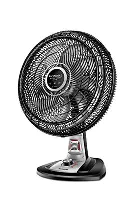 Ventilador 40cm Super Turbo 8 Pás Repelente Pastilha, Mondial, Preto/Prata, 140W, 110V - VTX-40-8P-RP