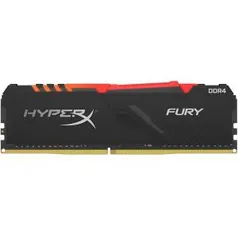 Memória HyperX Fury RGB, 8GB Preto - HX430C15FB3A/8| R$ 285