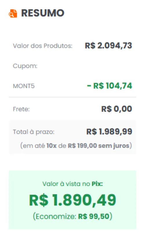 Imagem na descrição da promoção