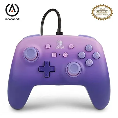 Controle PowerA Enhanced Wired for Nintendo Switch - Lilac Fantasy