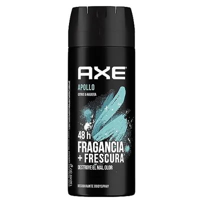 [REC R$8,80] AXE Antitranspirante Aerosol Apollo Proteção + Perfume Vetiver E Mandarina 150 Ml (89G)