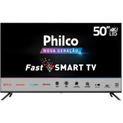 Smart TV LED 50" 4K Philco PTV50G70SBLSG com HDR