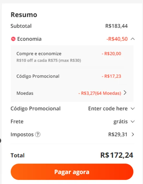 Imagem na descrição da promoção