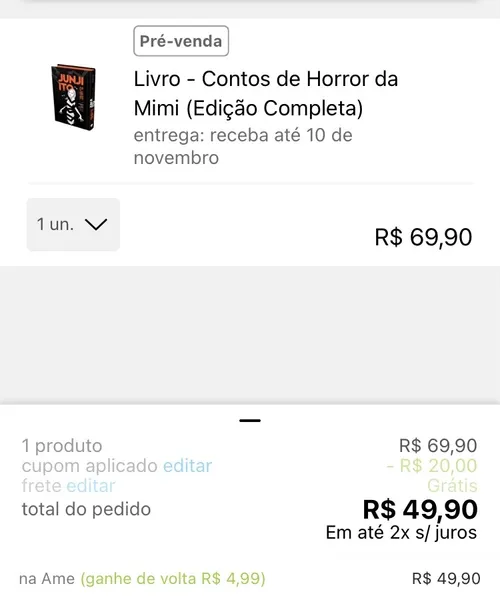 Imagem na descrição da promoção