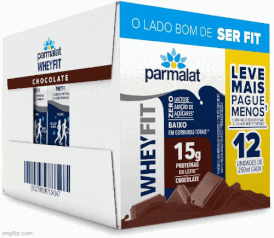 [REC] 12 unds Parmalat WheyFit Pack Bebida Láctea 15g de Proteína 250 Ml - vários sabores