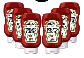 Kit com 6 Ketchup Heinz Tradicional 397g