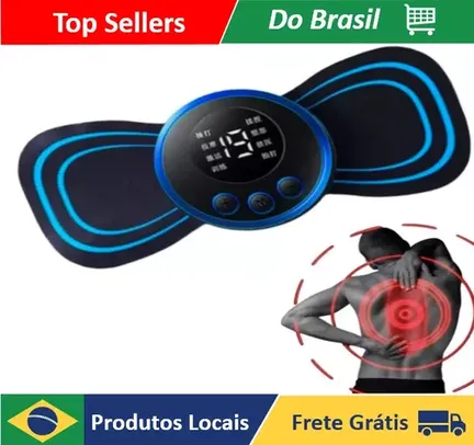 Mini Massageador EMS Estimulador Elétrico De Pescoço Portátil Para Alívio Da Dor Muscular Cervica