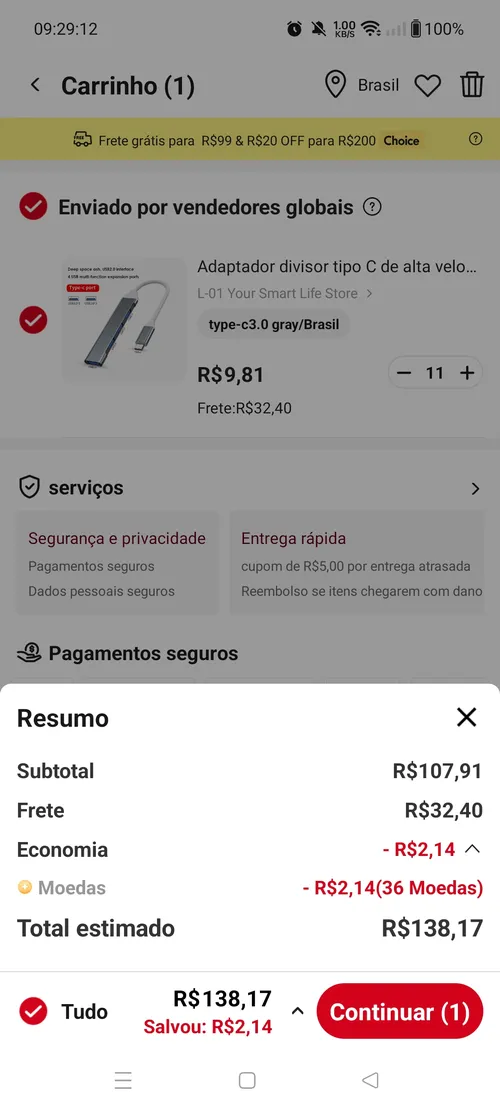 Imagen na descrição da promoção