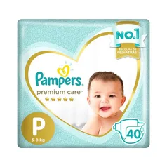 Fralda pampers premium care P C/40