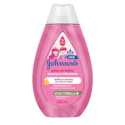 (REC) Shampoo gotas de Brilho, Johnson'S Baby, Rosa, 400 Ml