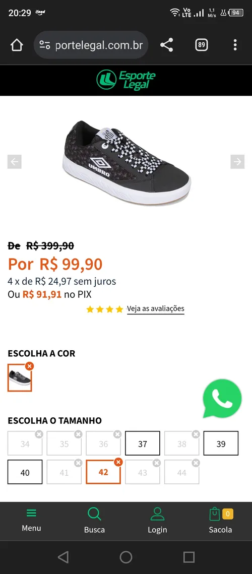 Imagem na descrição da promoção